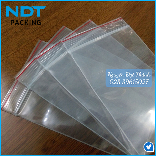Túi Zipper Chỉ Đỏ